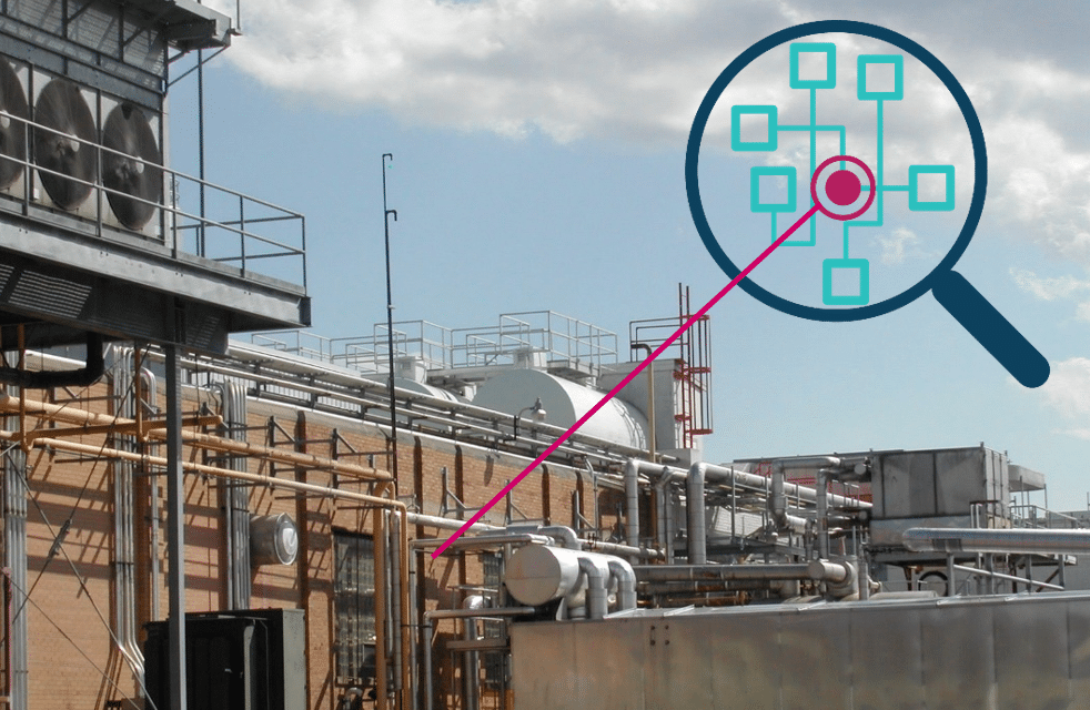 Industrial-thumb-with-magnifying-glass-piping - How Updating Your Piping Schematics Gives YOU a Strategic Advantage | HydroCorp - HydroCorp
