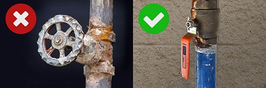 hc-residential-old-valve-replacement-2 - Roadblocks to Water Meter Replacements; Owner Side Shut Off Valves | HydroCorp - HydroCorp