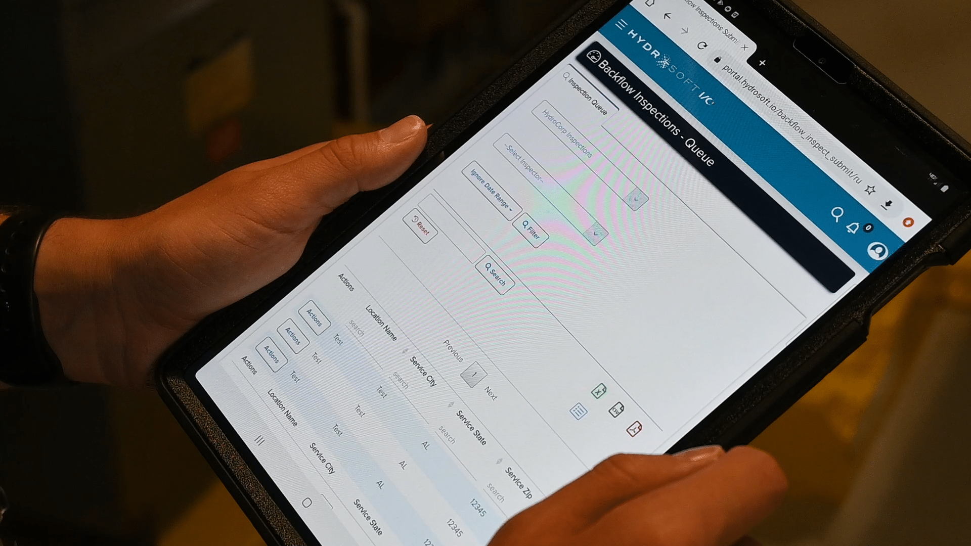 Inspector-Data-Entry-Screenshot - Public Water Systems Compliance Cross-Connection Checkup | HydroCorp - HydroCorp