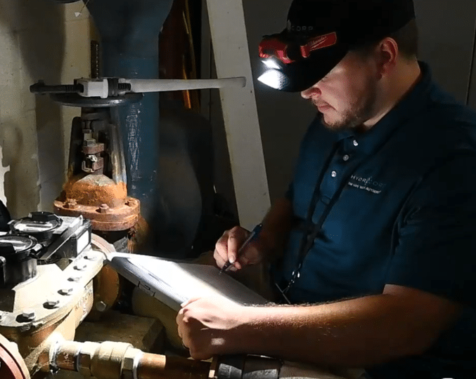 meter replacement tech